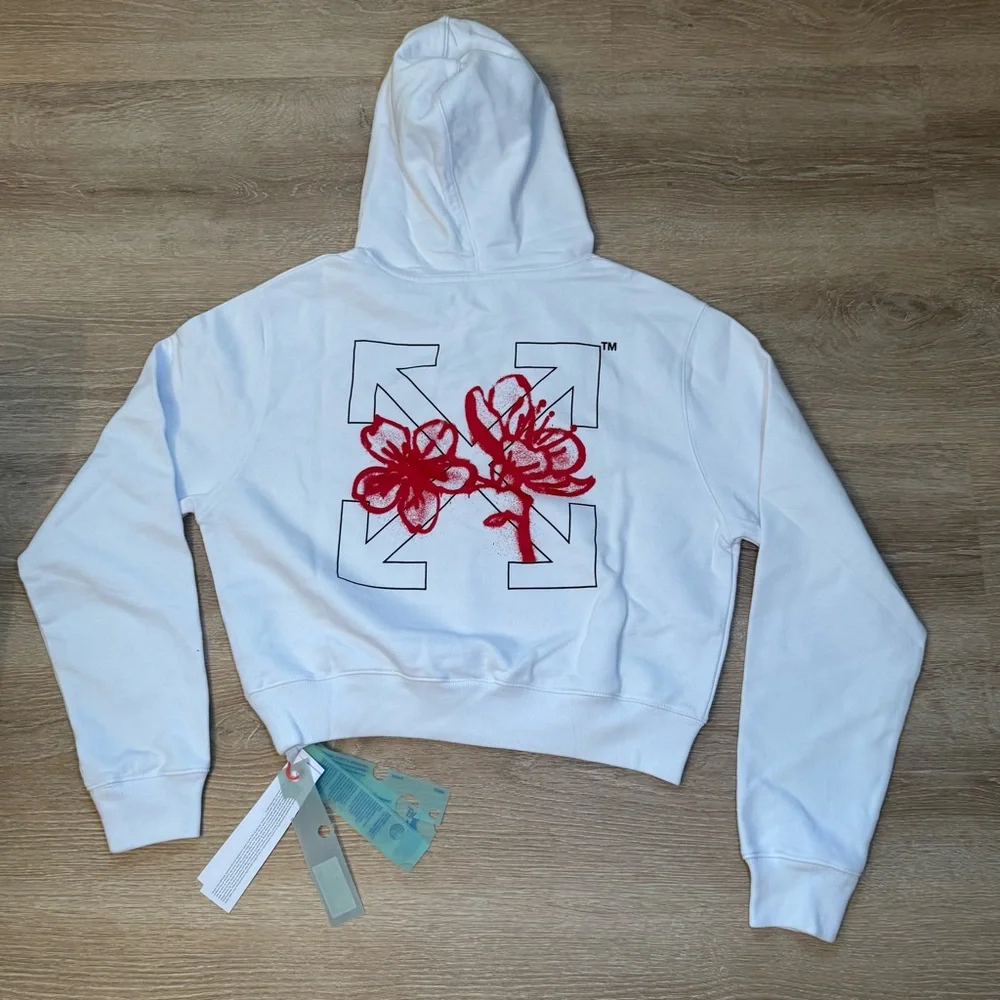 Off-White CNY Cropped Women’s Hoodie - Picture 10 of 12